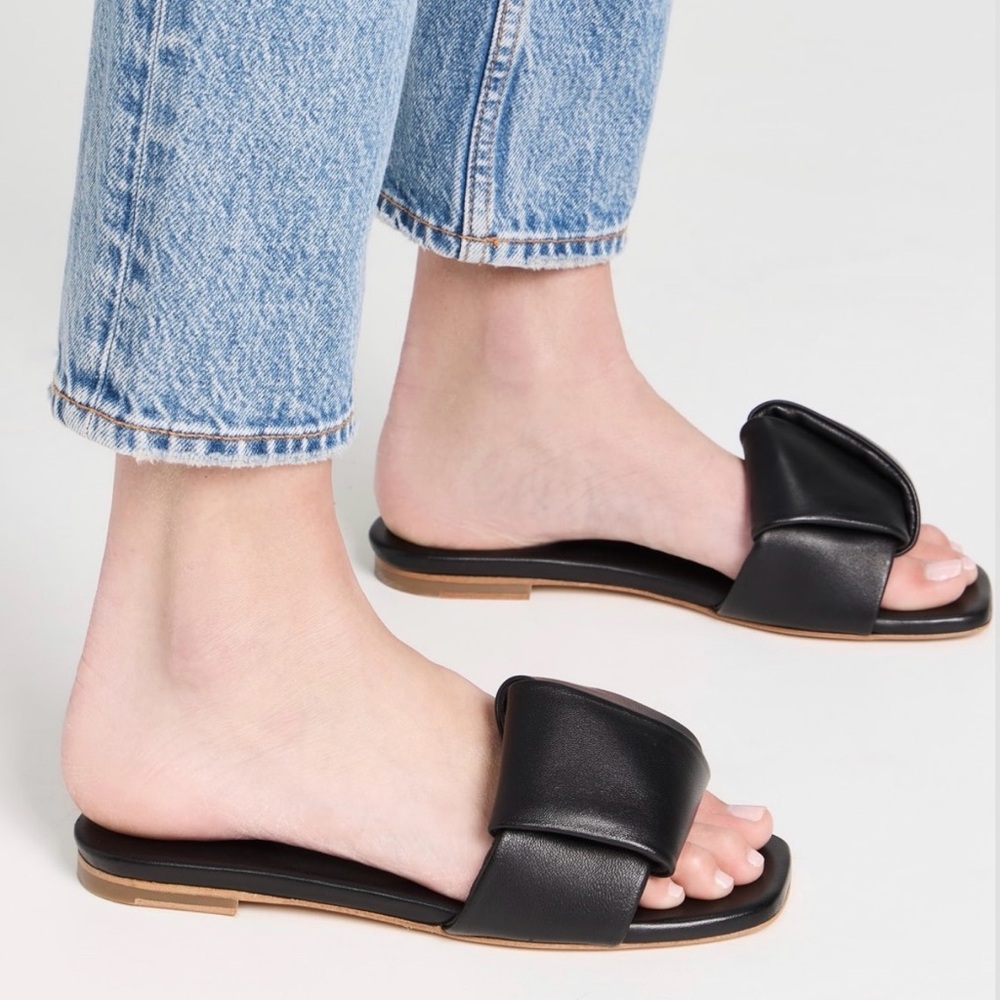 Jenni Kayne Dani Slides in Black. Size 40 - Picture 2 of 14
